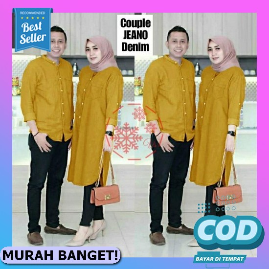 Muraaaahh.. Gamis Couple Brukat Pasangan Terbaru 2021 2022 Modis Couple Reline Suami Istri Remaja Mo