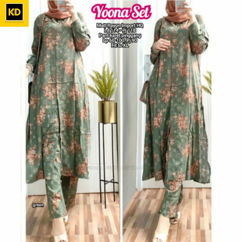 Yoona set/setcel rayon/setcel jumbo