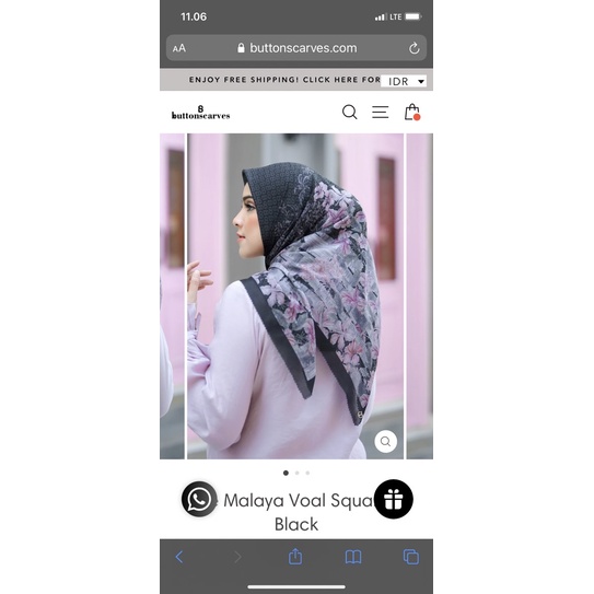 malaya navy buttonscarves