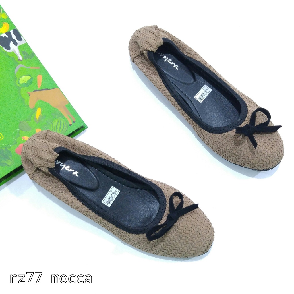 OBRAL CUCI GUDANG Borneo Sepatu Wanita Flat Flatshoes Ballet Ballerina Slip on by Xavyera kode rz75 dan rz77