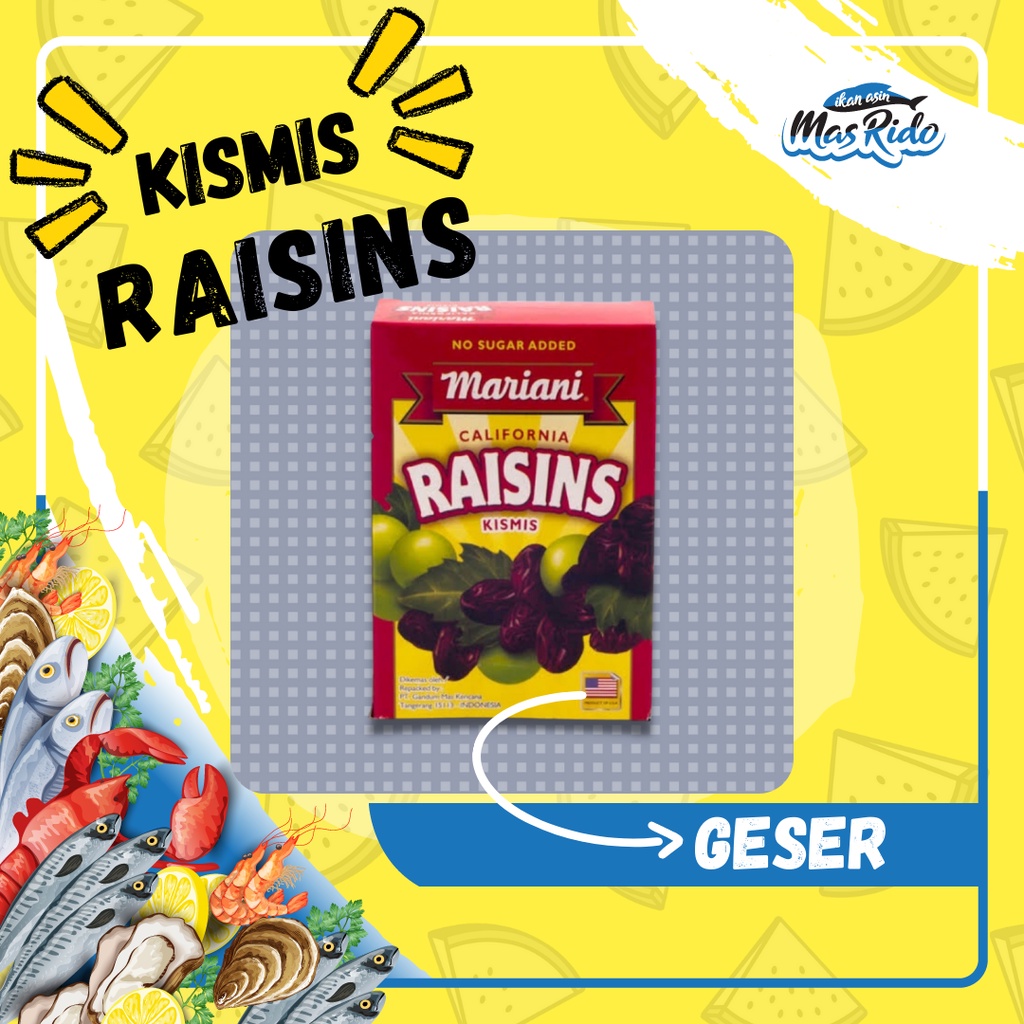 

Mariani Raisins 300 Gram Kismis California Usa Raisin Kismis Praktis