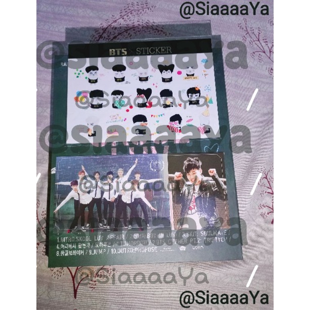 Album BTS Skull Luv Affair (SLA) Fullset PC Jimin