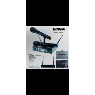 mic wireless shure sh555