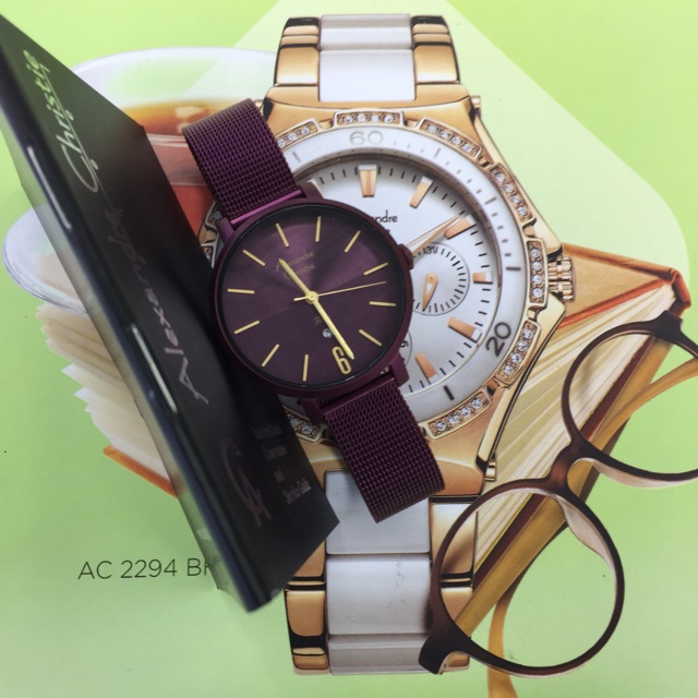 Alexander cristie tali rantai pasir marun wanita 2751 LD original