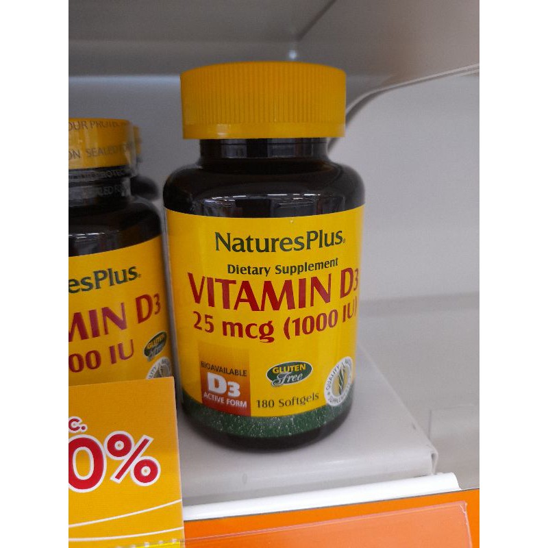 Natures plus vitamin D3 1000iu