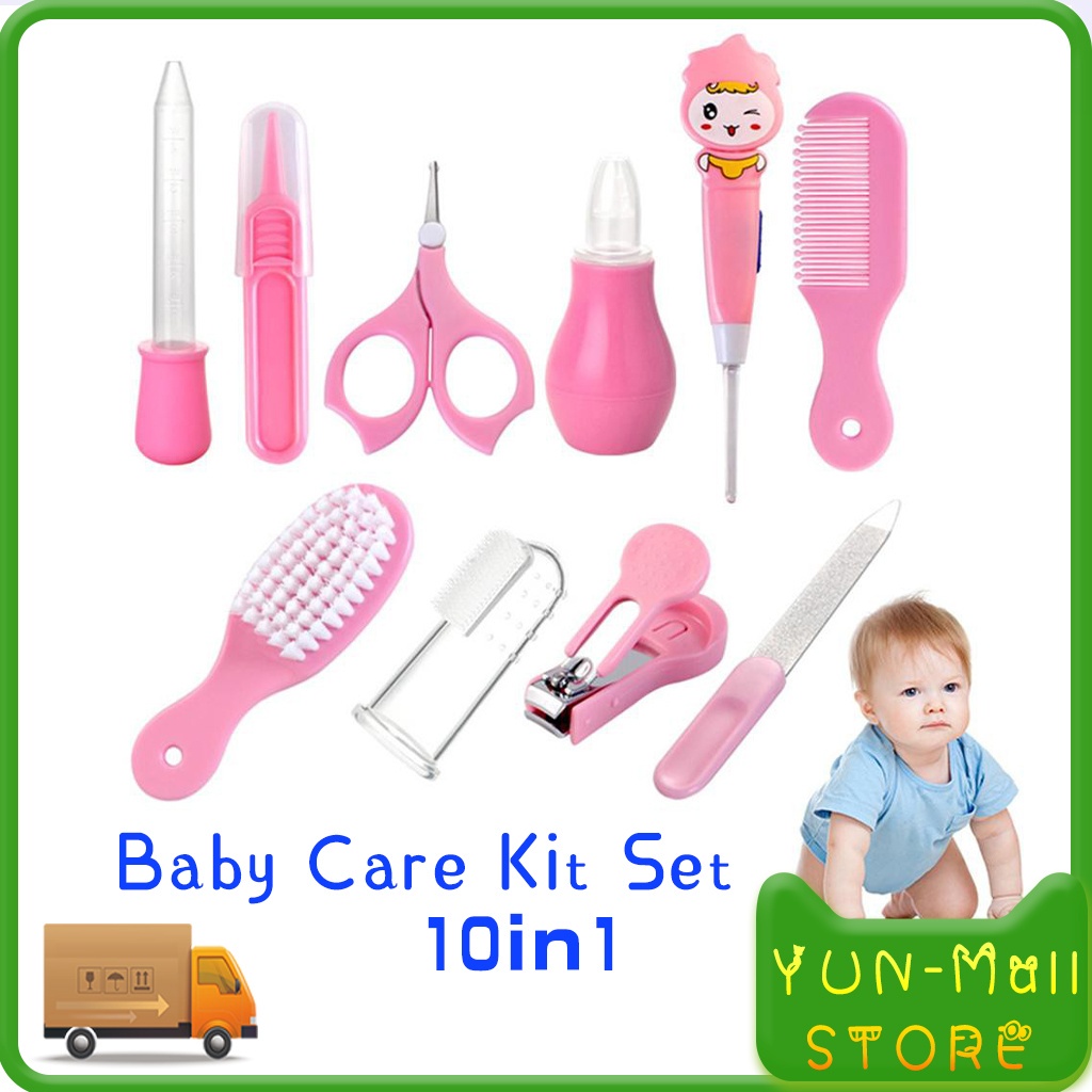 【COD+Pengiriman Cepat】 YUN Mall  Baby Care kit set 10in1 / Baby Gift Set terbaik