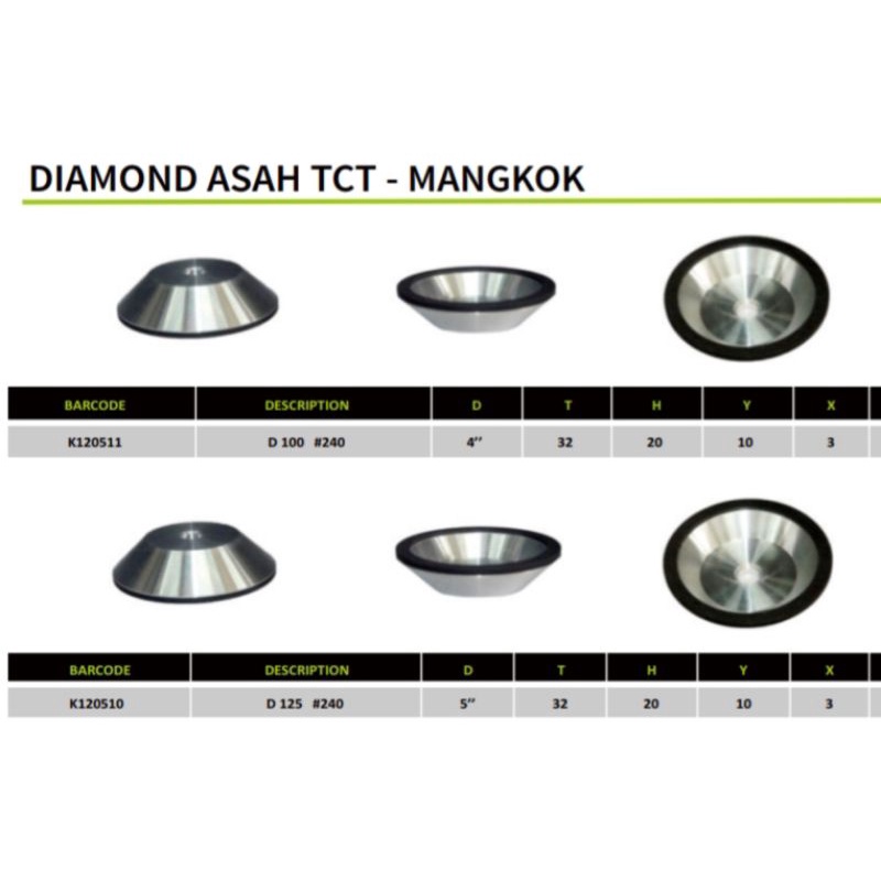 DIAMOND ASAH MANGKOK TCT KENTARO JAPAN QUALITY