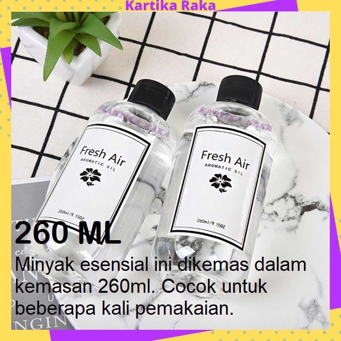 KR Isi Ulang Refill 260ML Reed Diffuser Minyak Aromaterapi Aromatherapy Pengharum Ruangan Kamar 260 ML