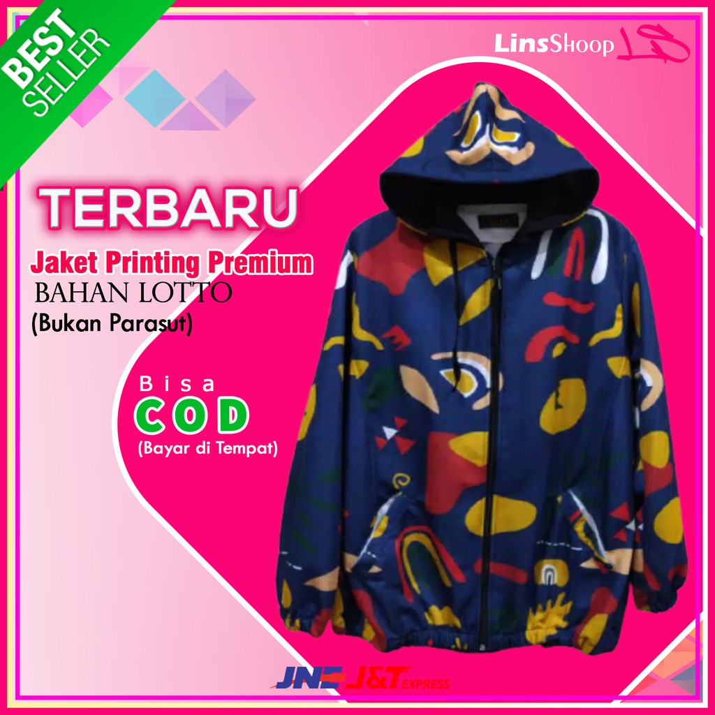 BEST SELLER  Jaket Sepeda Wanita Printing Premium Hoodie Bahan Lotto Outwear Terbaru (LS1)
