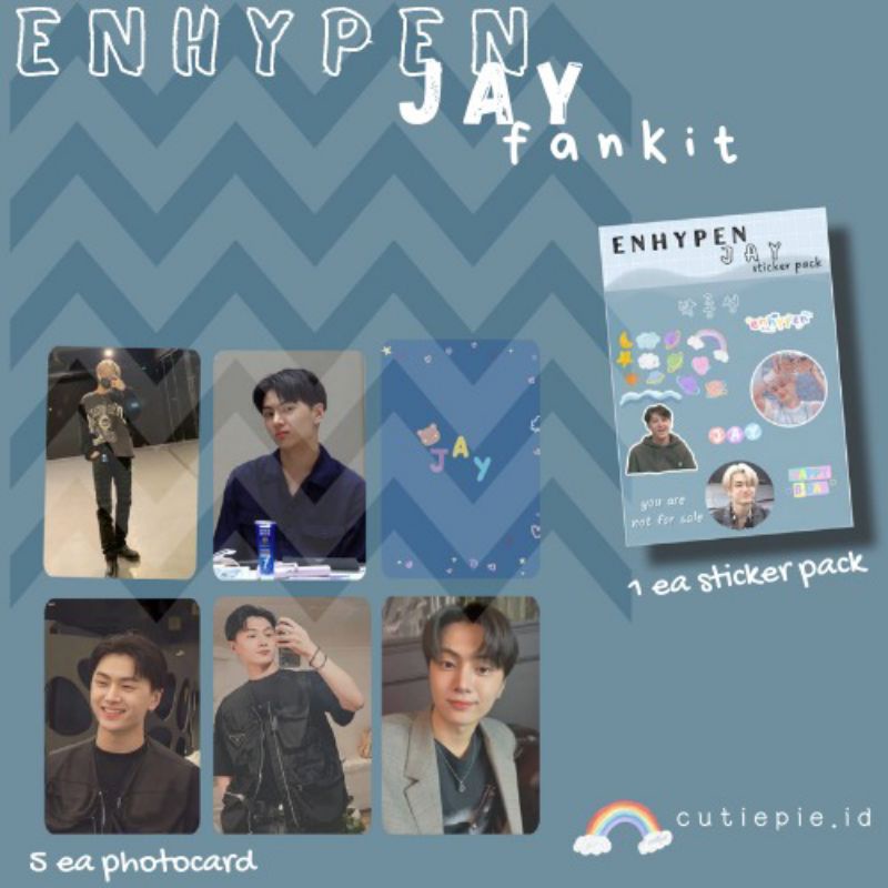 JAY ENHYPEN FANKIT / PHOTOCARD ENHYPEN / STICKER VINLY DEKORASI / STICKER PLAIN JOURNAL / ENHYPEN / 