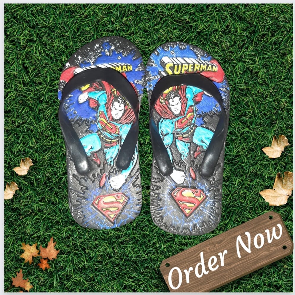 Sandal Jepit Anak Karakter Superman Kids