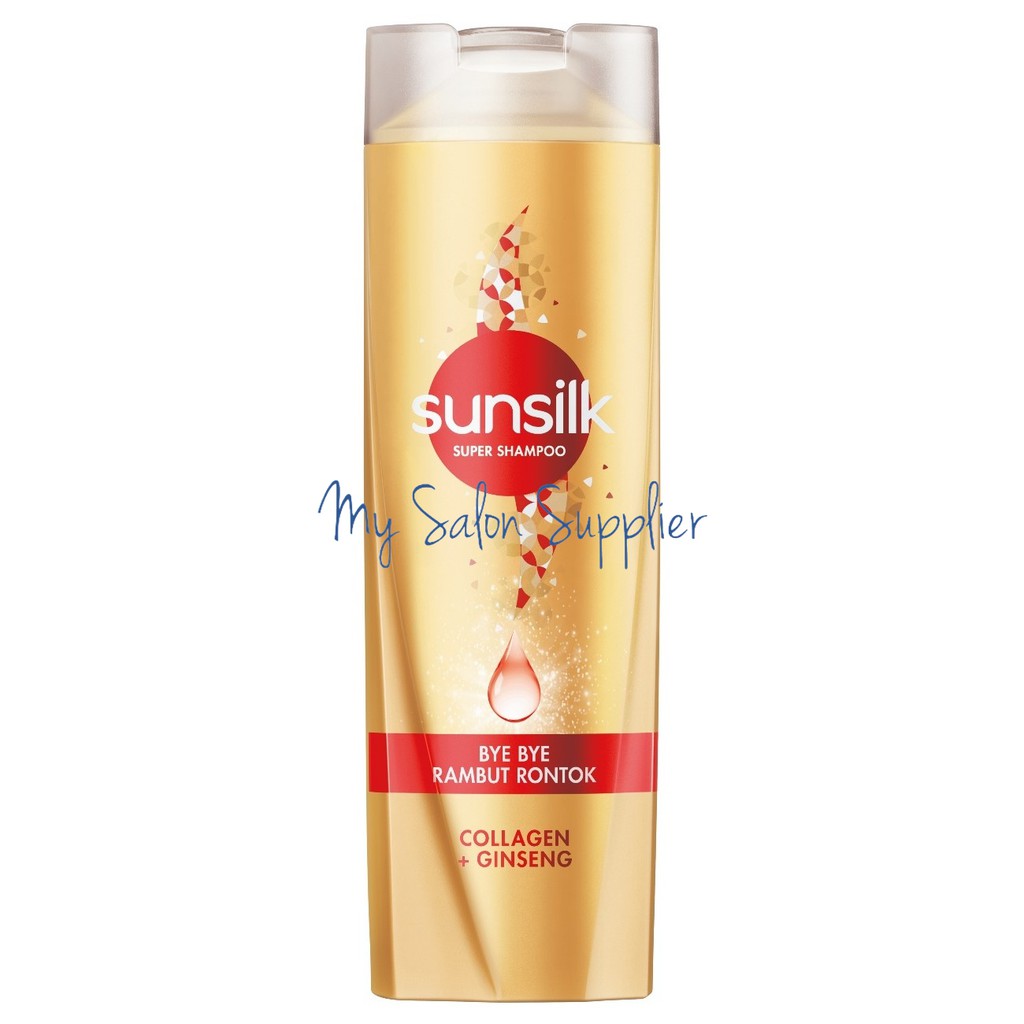 Sunsilk Super Shampoo Bye Bye Rambut Rontok Collagen + Ginseng 160ml