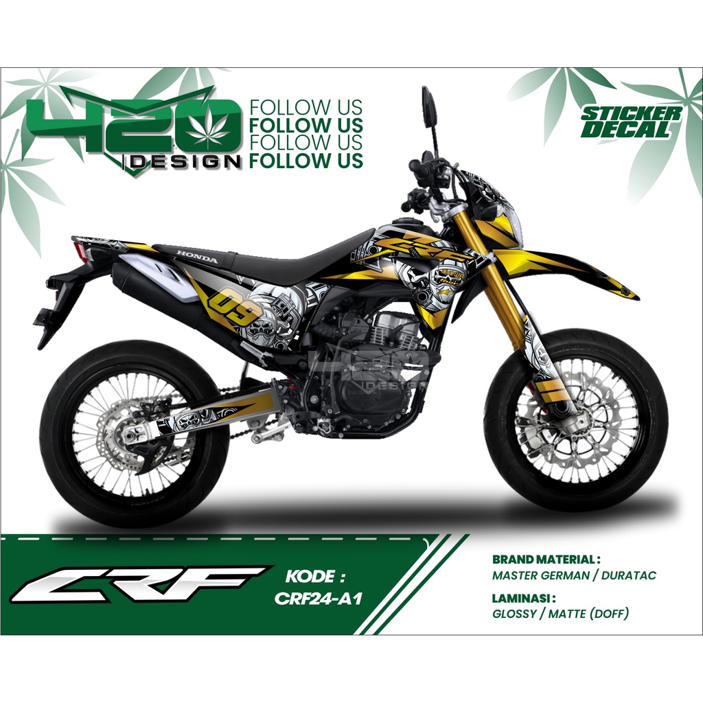 STICKER STIKER DECAL CRF 150L - AKSESORIS STIKER FULLBODY CRF 150L - DECAL STRIPING CRF 150L - CRF15