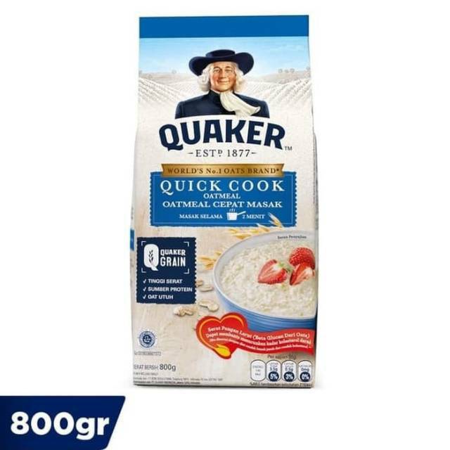 

QUAKER QUICK COOK OATMEAL 800 Gram