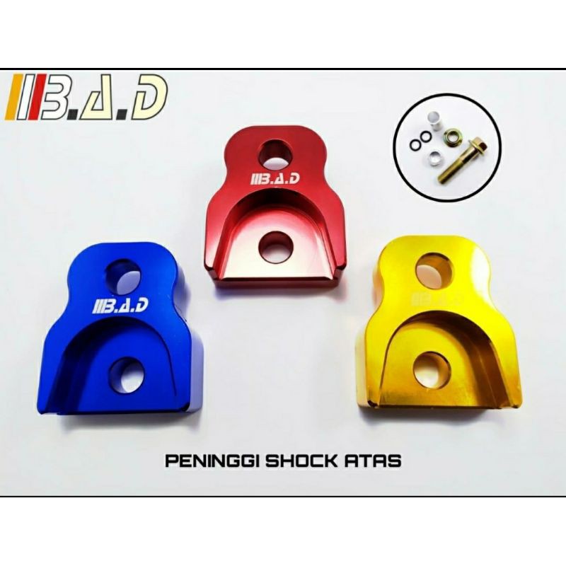 PENINGGI SHOCK ATAS CNC SAMBUNGAN SHOCK PENINGGI SHOCK MATIC UNIVERSAL BEAT SCOOPY FINO MIO  GENIO