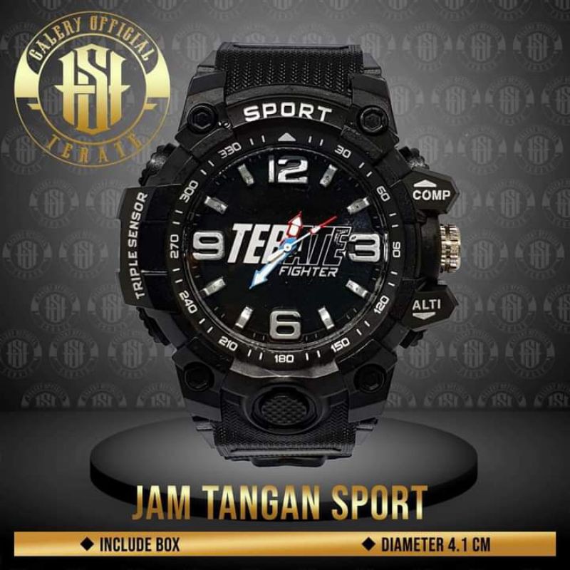 Jam tangan psht sport pria anti air jam terate