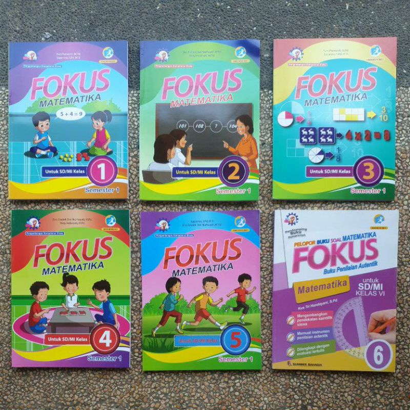 [ ORI ] Soal Fokus Matematika Sd/Mi Kelas 1.2.3.4.5.6 Semester 1 Edisi Revisi.Baru