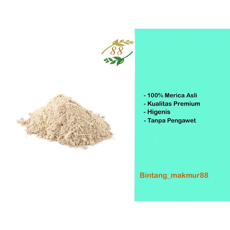 

White Pepper / Merica Putih Bubuk / Lada Putih Bubuk Asli 100% 500 Gram