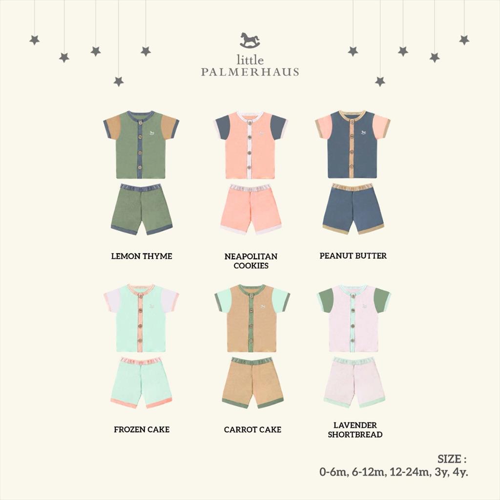 [NEW COLORS] LITTLE PALMERHAUS (1stel) Stelan Anak Bayi Kids JOY SET (0-4thn) 2.0