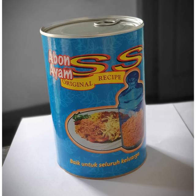 

Abon ayam SS. Dibuat dengan daging pilihan , menggunakan resep kuno sejak 1950