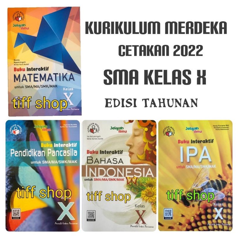 KURIKULUM MERDEKA. Buku Interaktif kelas X. Intan Pariwara. kelas 10, matematika, PPKN, IPA, Indones