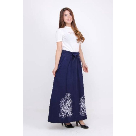 Rok Panjang, Rok Jeans, Rok muslim JSK jeans