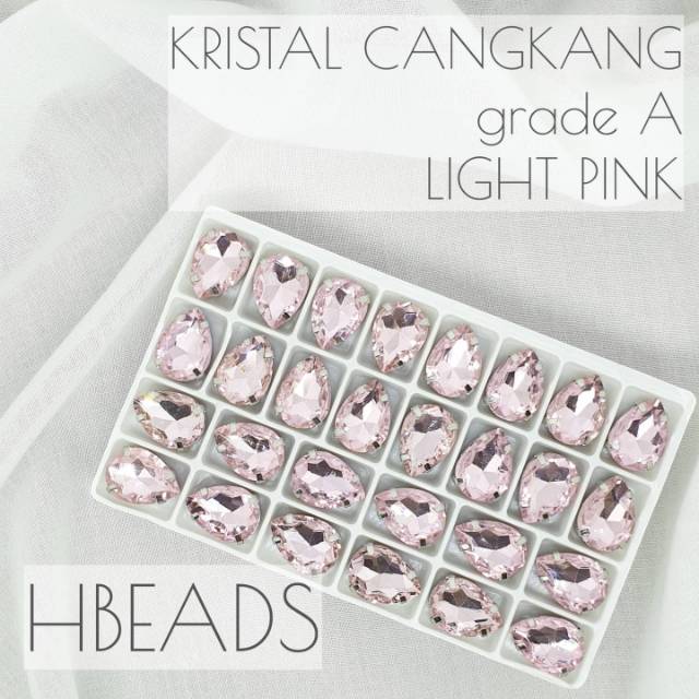 CK602 | 1 Lusin C. KACA Tetes 10x14 mm kristal cangkang