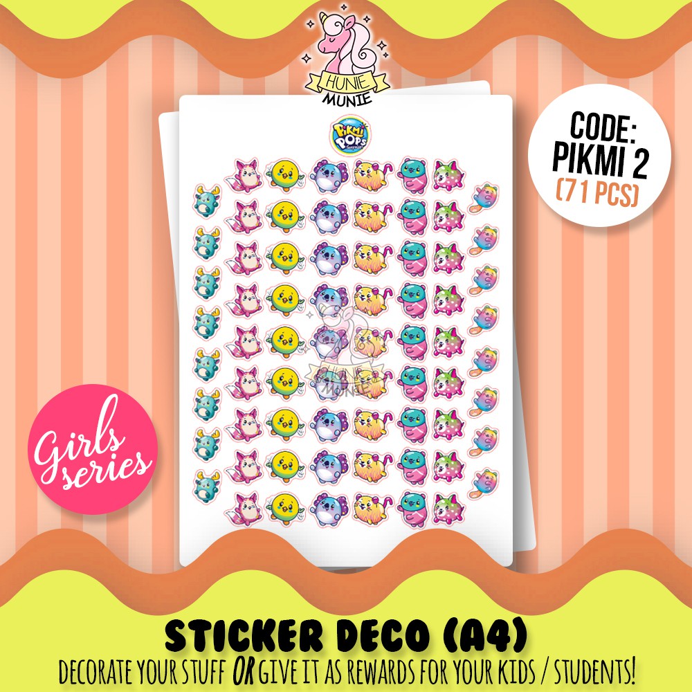 

Sticker Deco - Pikmi Pops #2 Stiker Girls - Hunie Munie