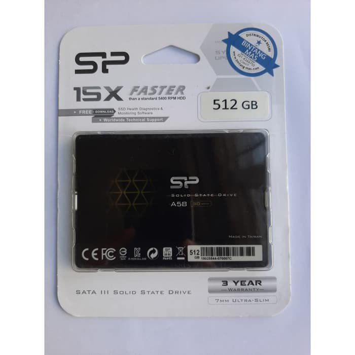 Silicon Power A58 SSD 512GB 2.5&quot; 3D NAND SATA III