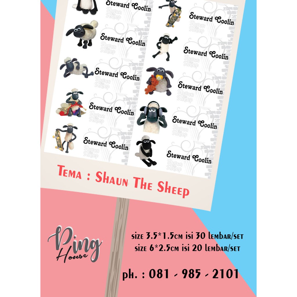 

Cetak Stiker Label Nama Tema by Request