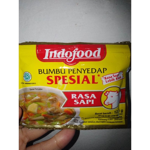 

Penyedap indofood rasa sapi/bumbubaso