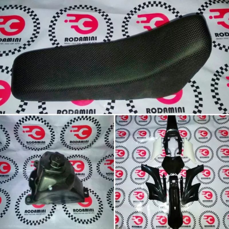Cover Body Mini Trail MT2 Lenka MC69 Fullset Tanki dan Jok