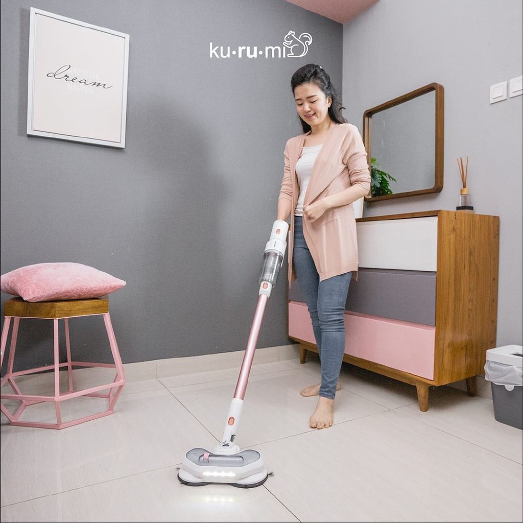 Kurumi KV 07 Powerful Cordless Stick Vacuum Cleaner with Spray Mop