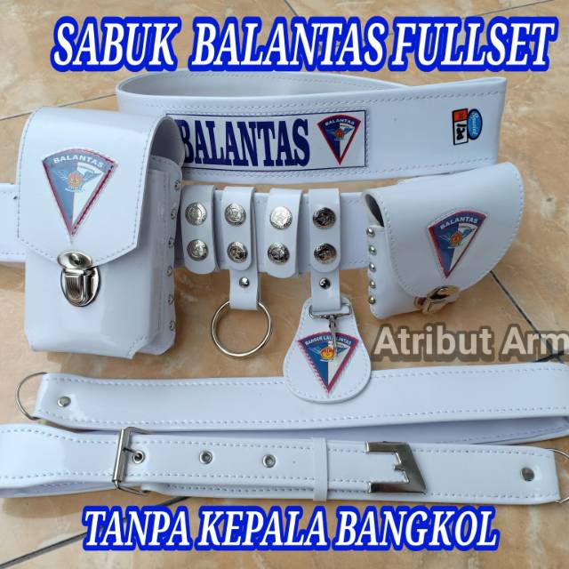 Sabuk / Kopel Banser Balantas FULLSET TANPA KEPALA BANGKOL / PAKAI BANGKOL