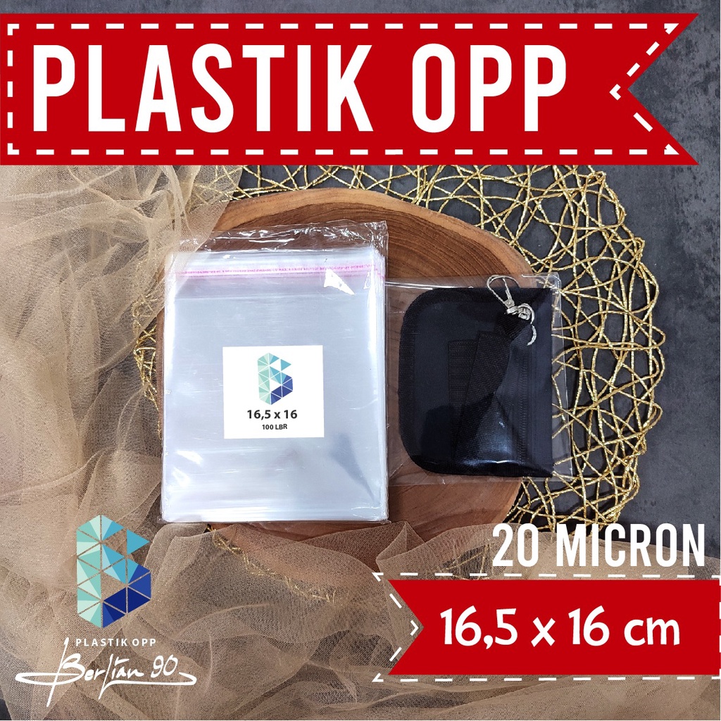 

Plastik OPP 16,5 X 16 CM 20 MIC 100 LBR