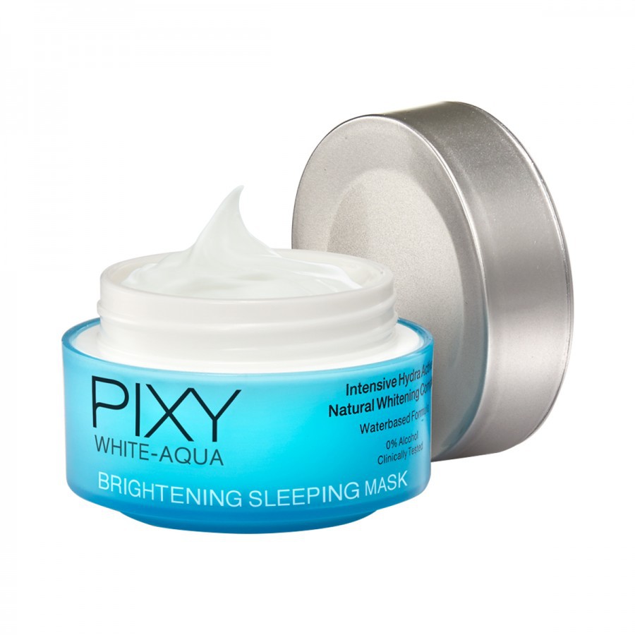 PIXY White Aqua Brightening Moisturizer &amp; Sleeping Mask 18g &amp; 50g