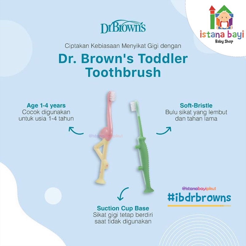 Dr.Brown’s sikat gigi / Dr.Brown's Toothbrush /Sikat Gigi Bayi HG059