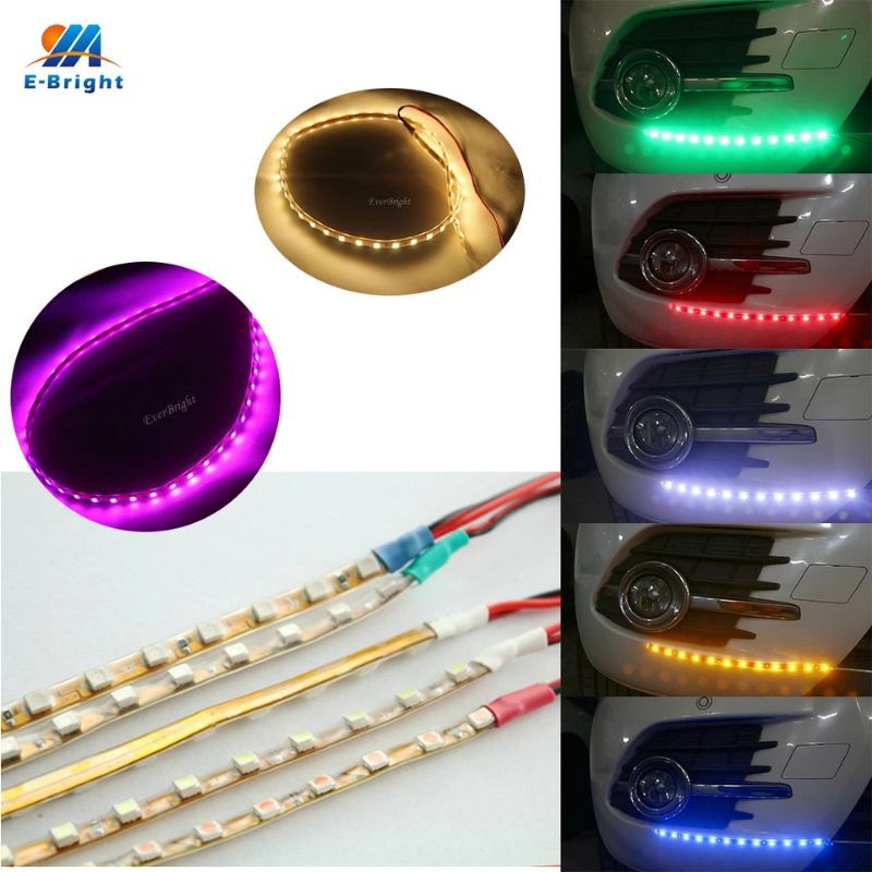 Lampu Alis Mobil Motor Panjang 45 Cm Interior Eksterior Led Strip Cumi Fleksibel Lentur Dc 12V