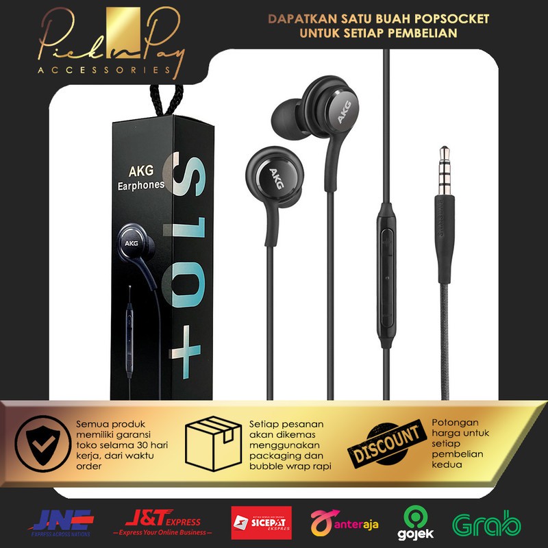 SAMSUNG S10 BY AKG HEADSET ORI SAMSUNG BY AKG HEADSET S10 PLUS