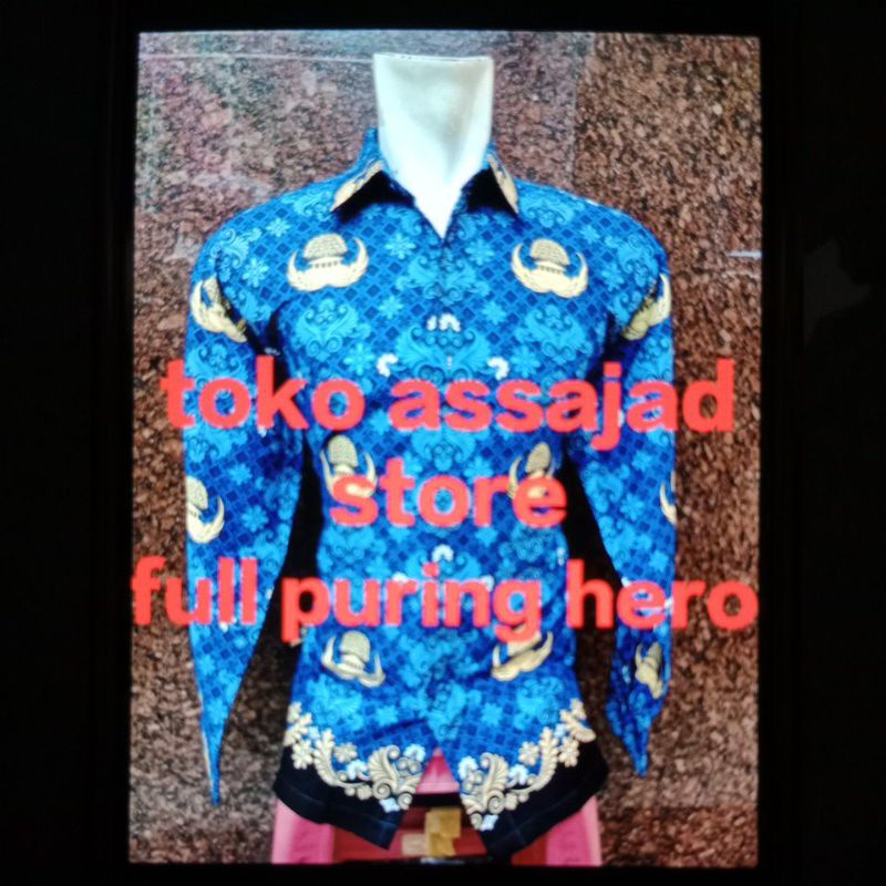 korpri terbaru pria 2022 full puring/korpri terbaru wanita full puring