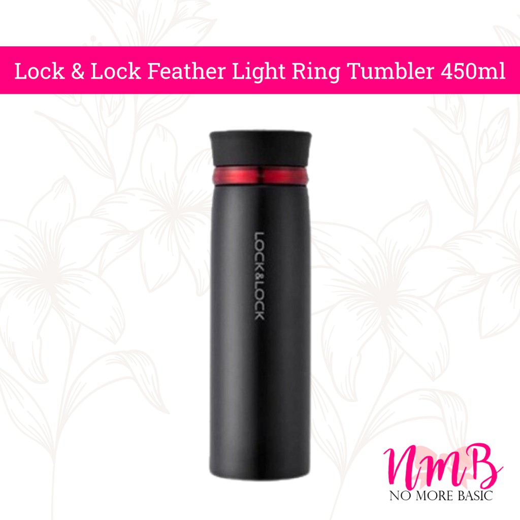 Lock &amp; Lock Feather Light Ring Tumbler 450ml Termos Air Vacum Original Lock and Lock