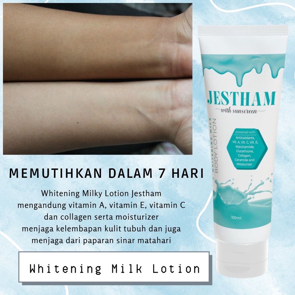 Lotion Pemutih Jestham BIG Super Dosting Pemutih ,Super Cepat Memutihkan dalam 7 Hari