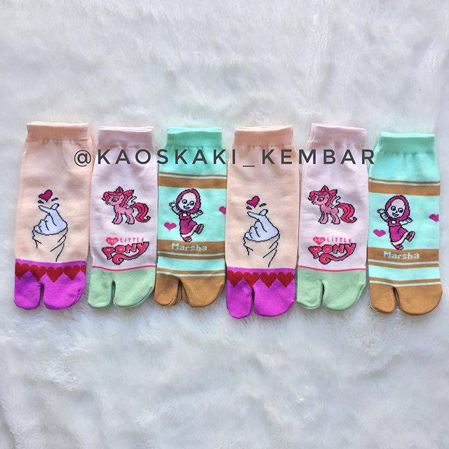 12 Pasang Kaos Kaki Jempol Anak Paud/TK (Lusinan)