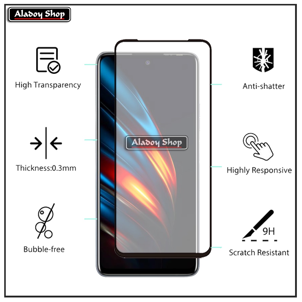 PAKET 3 IN 1 Tempered Glass Layar Tecno Pova 2 Free Tempered Glass Camera dan Skin Carbon