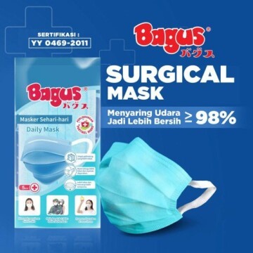 

Bagus Surgical Mask isi 5 - Biru