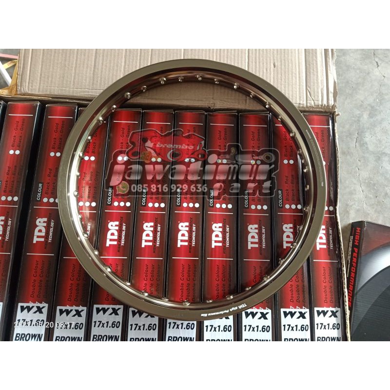 VELG VELEG TDR RACING W SHAPE 185-17 TITANIUM BROWN