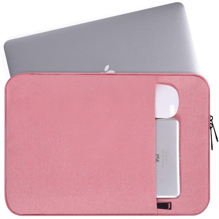 Tas Laptop Softcase Macbook Waterproof Nylon 11 12 inch - Pink