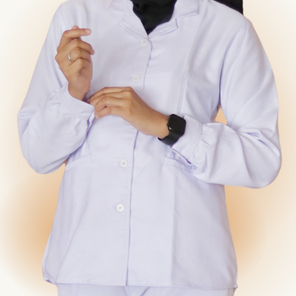 Seragam putih dokter/perawat/tenaga medis/atasan/rok/celana/gamis