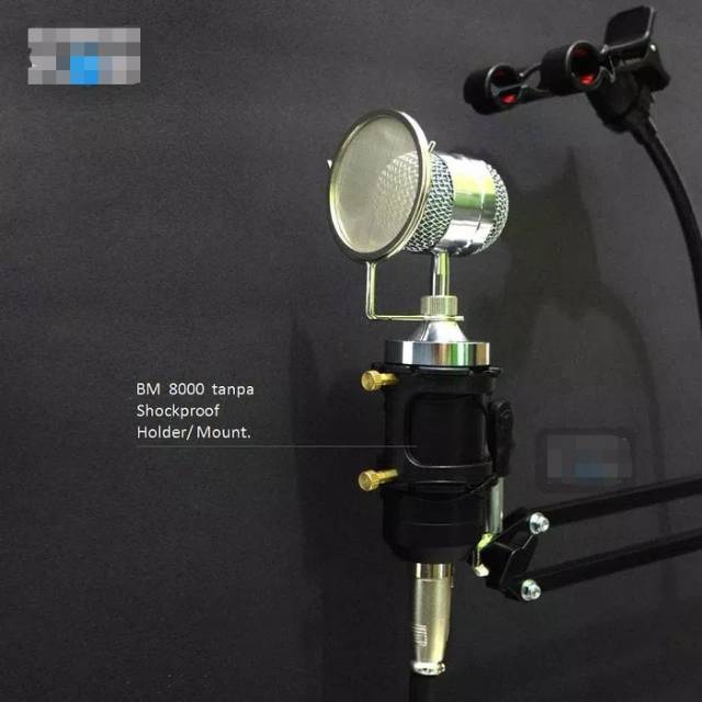 Mic microphone consender bm 8000 paket recording + stand