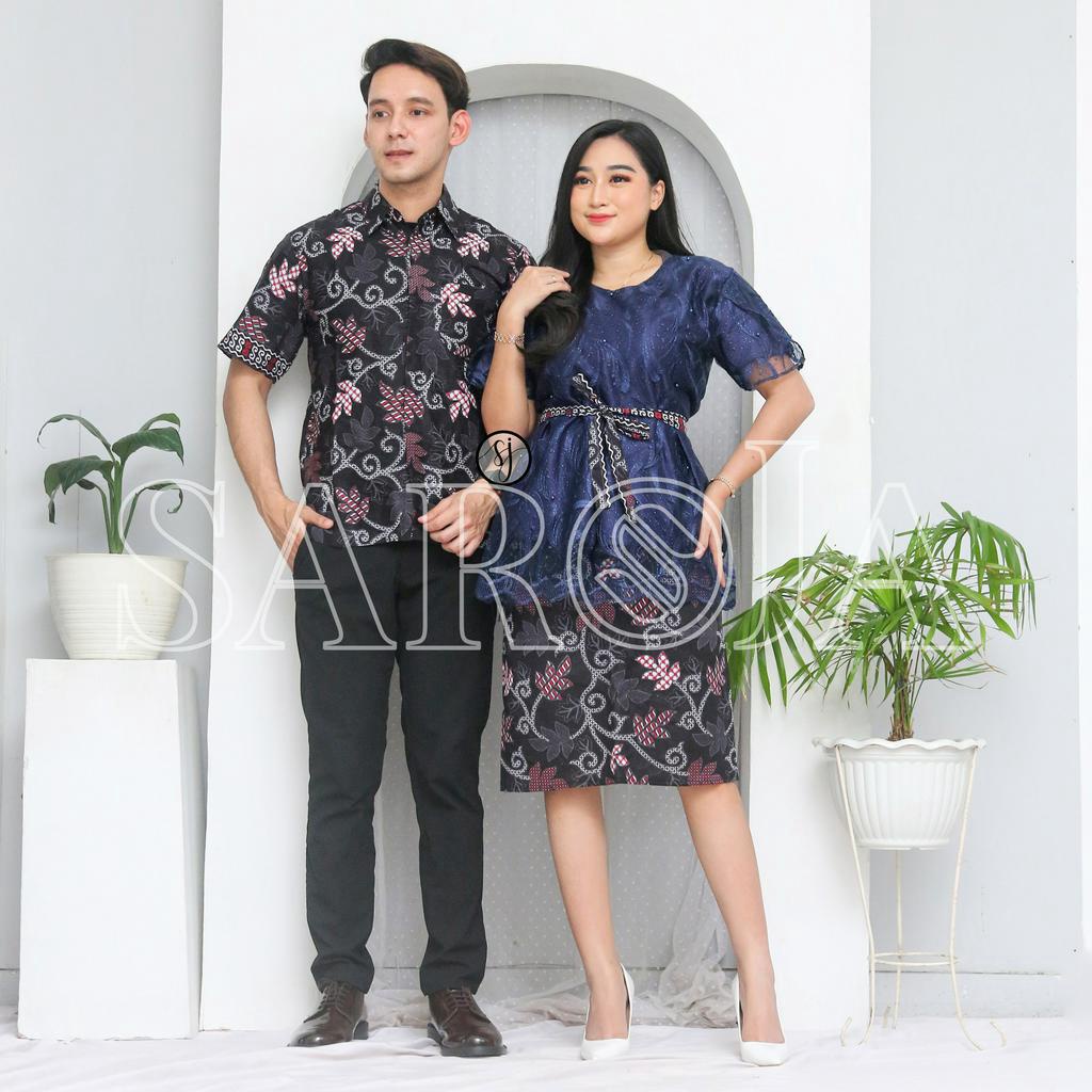 Saroja | Couple Dress Olivia Dress Brukat Batik Katun